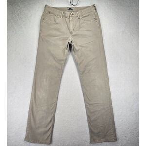 Tommy Bahama Pants Mens 34x34 Beige Flat Front Authentic Fit Straight 98% Cotton